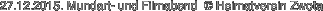 27.12.2015. Mundart- und Filmabend 